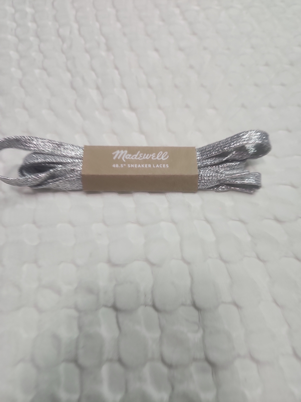 Madewell Metallic Silver Sneaker Laces